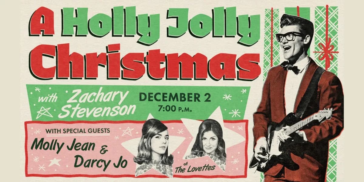 A Holly Jolly Christmas event poster