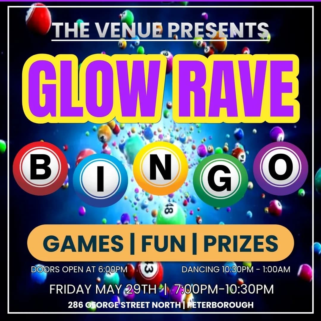 Rave Bingo Locol At The Venue event poster
