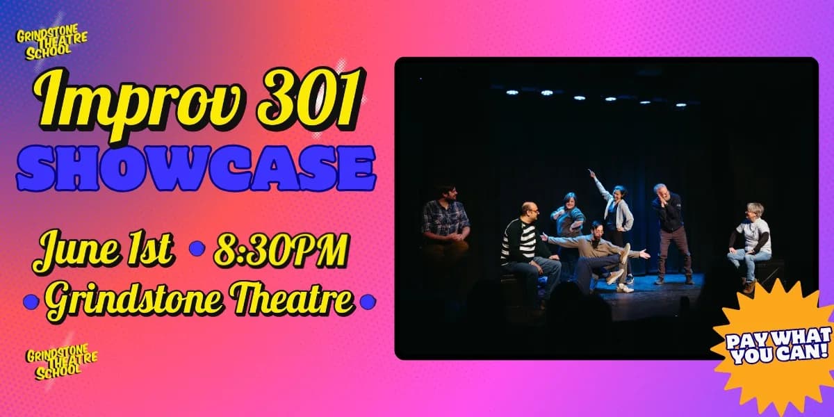 Improv 301 Spring Showcase event poster