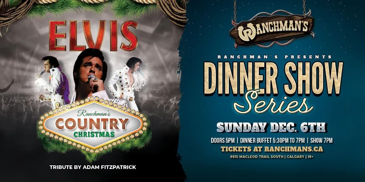 ELVIS COUNTRY CHRISTMAS DINNER & SHOW event poster