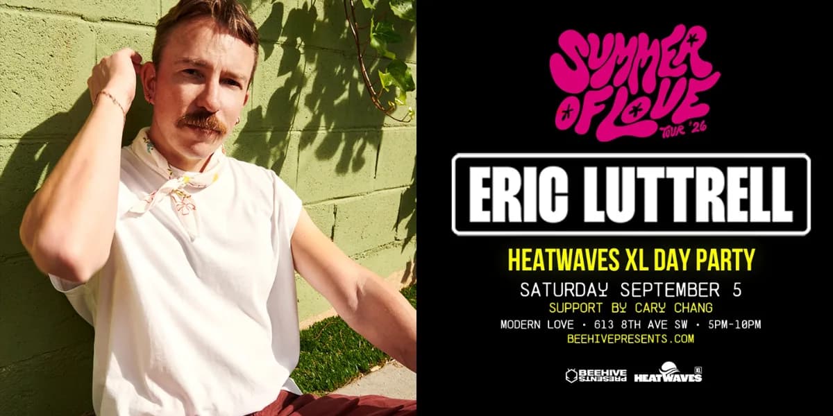 HEATWAVES XL ft: ERIC LUTTRELL event poster