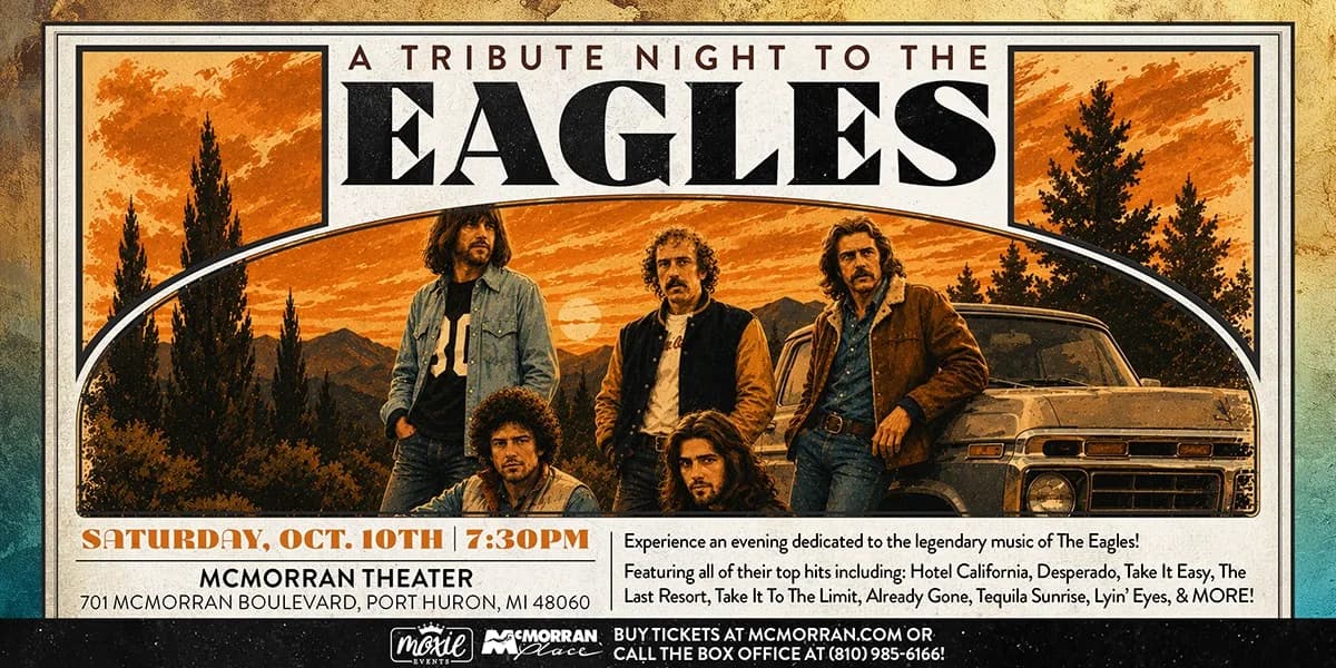 A Tribute Night to the Eagles by Moxie Events event poster