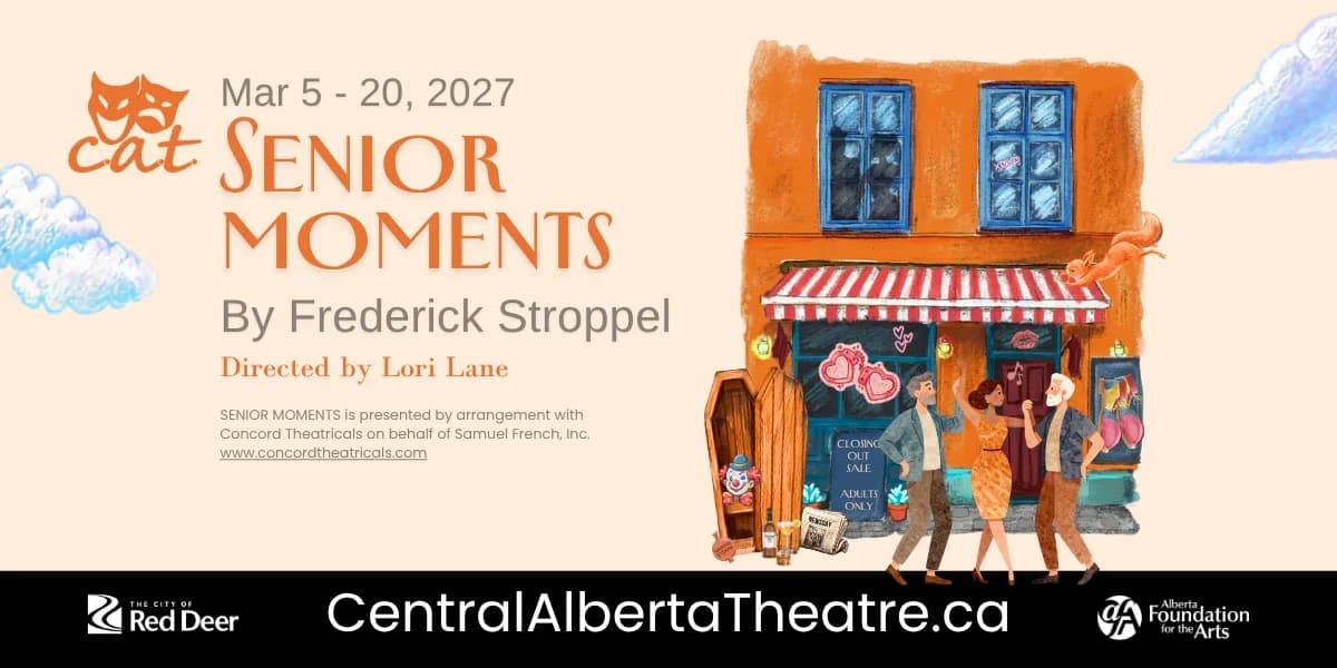 Senior Moments by Frederick Stroppel event poster