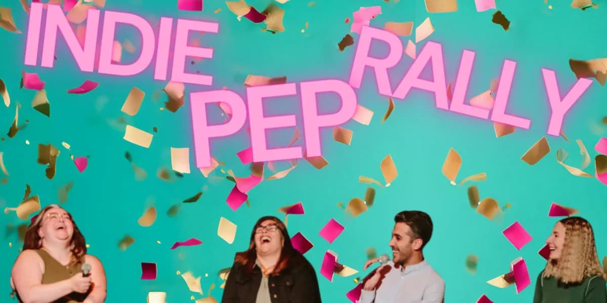 Indie Pep Rally event poster