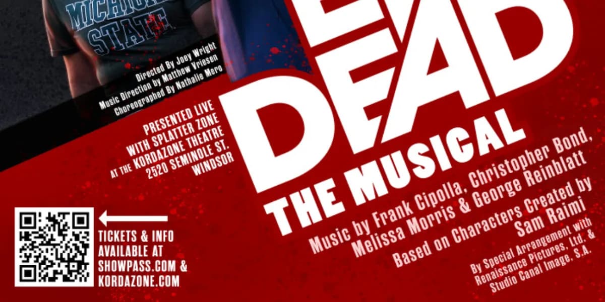 Evil Dead the Musical event poster