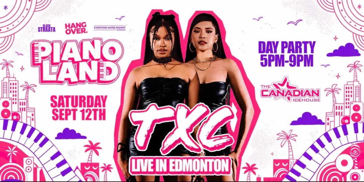 TXC LIVE IN EDMONTON - PIANO LAND event poster