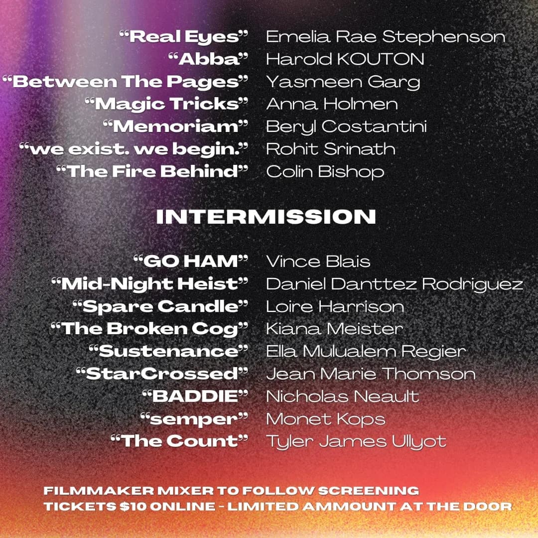 MEFF - Shorts Program #1 (opening night) event poster