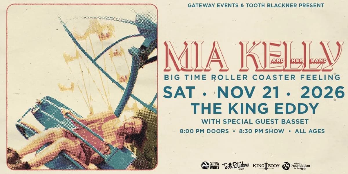 Gateway Events & Tooth Blackner Present: Mia Kelly event poster