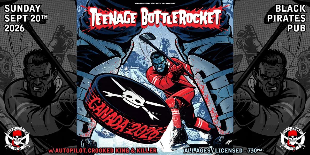 TEENAGE BOTTLEROCKET @ BLACK PIRATES PUB event poster