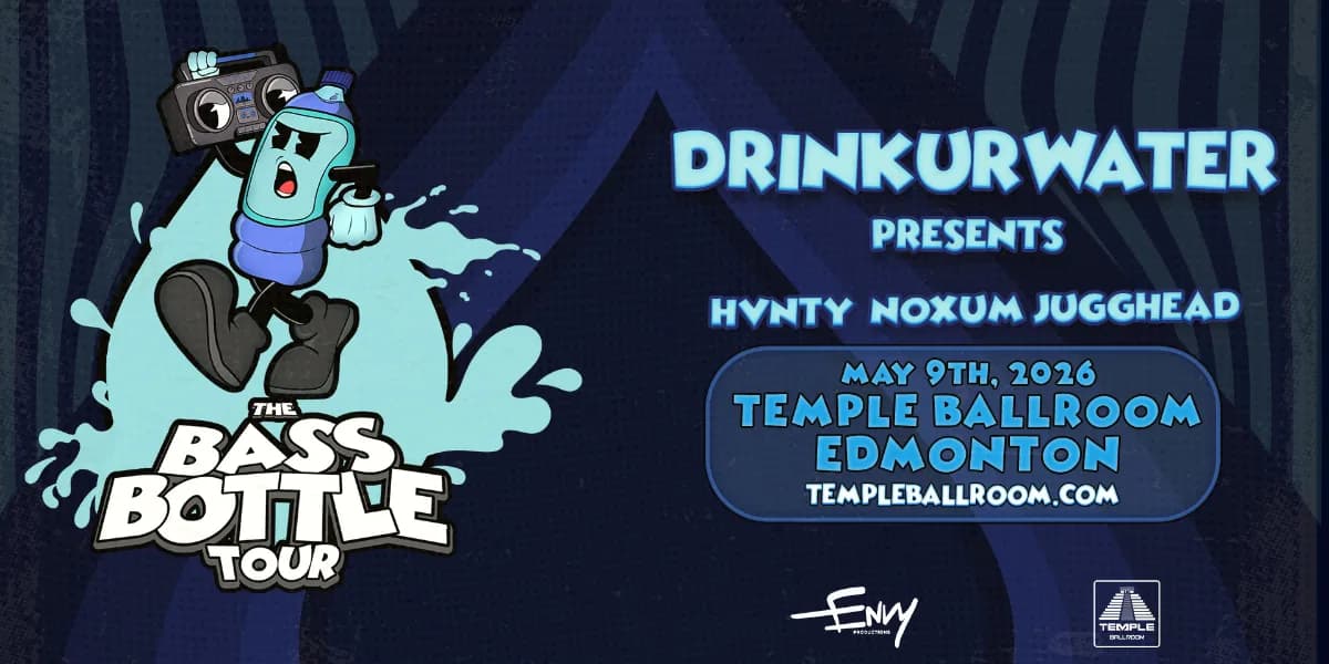 TEMPLE BALLROOM & ENVY EVENTS PRESENTS: DRINKURWATER // FREE BEFORE 10:30 PM event poster