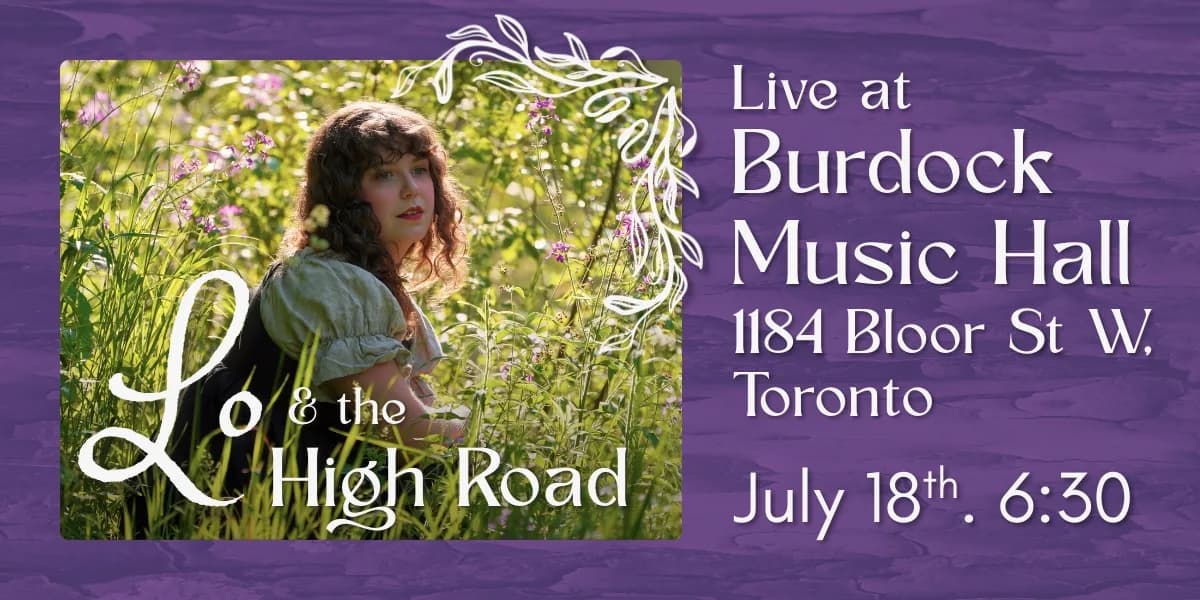 Lo & the High Road event poster