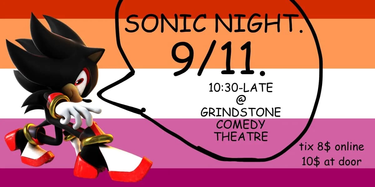 Sonic Night event poster