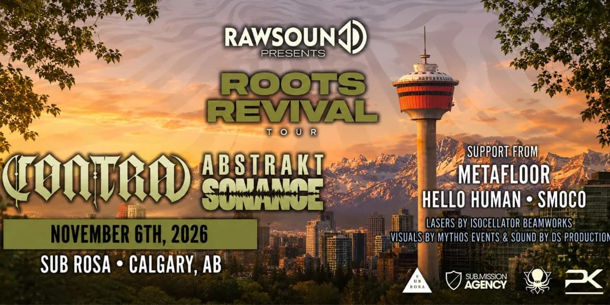 Rawsound Presents: Roots Revival Tour — CØNTRA & ABSTRAKT SONANCE event poster