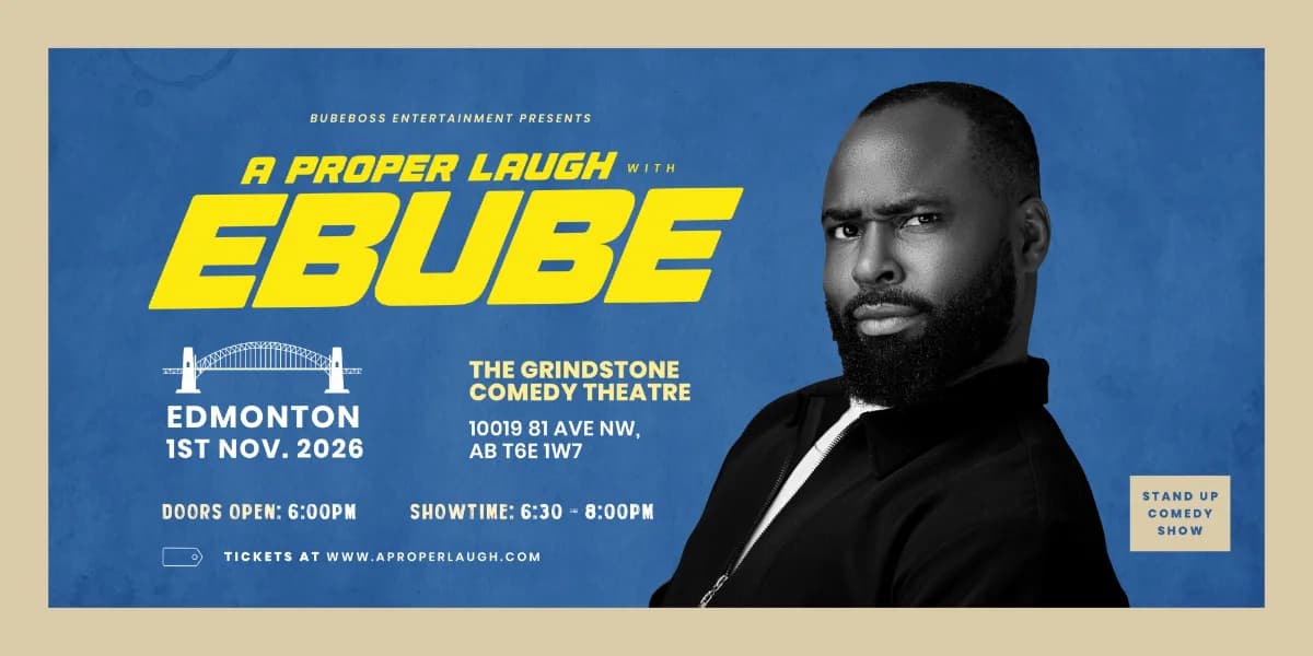 A Proper Laugh with Ebube event poster