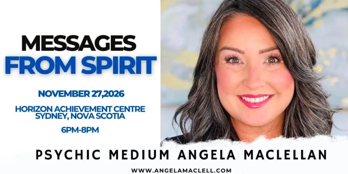 Messages from Spirit with Angela MacLellan Sydney event poster