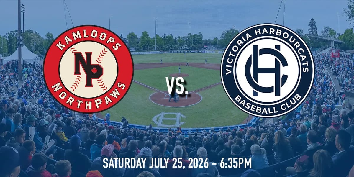 Kamloops NorthPaws vs. Victoria HarbourCats event poster