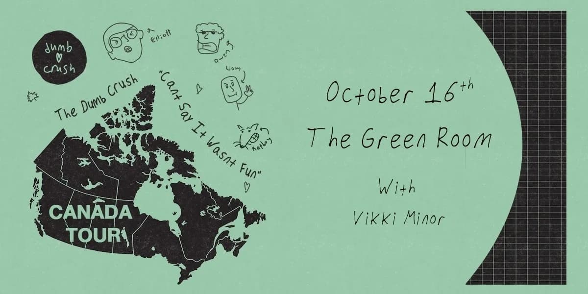 DUMB CRUSH & VIKKI MINOR | ALL AGES event poster
