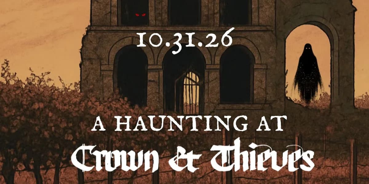 A Haunting at Crown & Thieves event poster