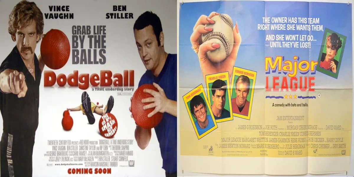 Dodgeball: A True Underdog Story (2004) & Major League (1989) event poster