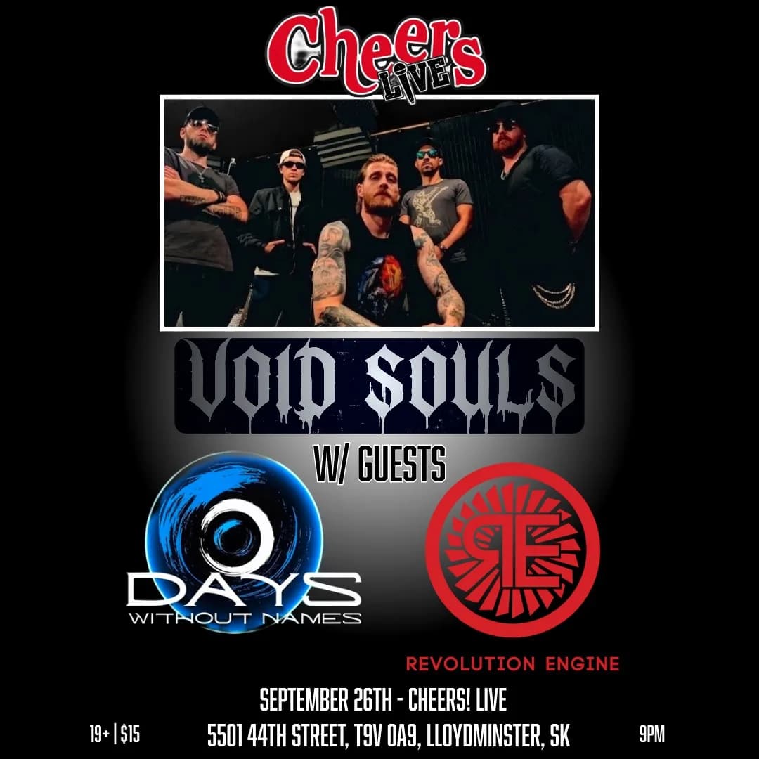 Void Souls w/ Revolution Engine and Days Without Names event poster