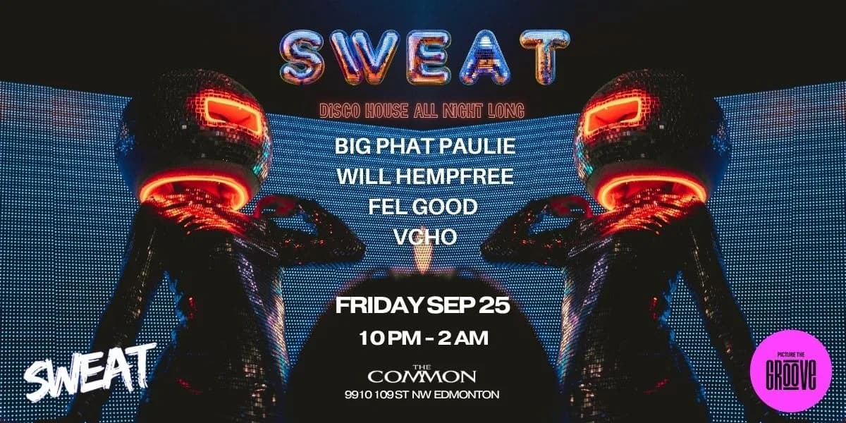 SWEAT Sessions at The Common event poster