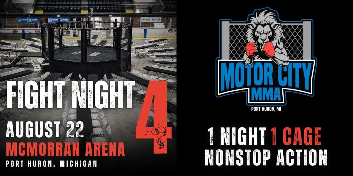 Motor City MMA Fight Night 4 event poster
