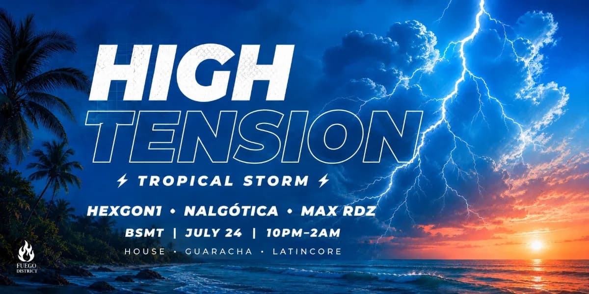 HIGH TENSION event poster