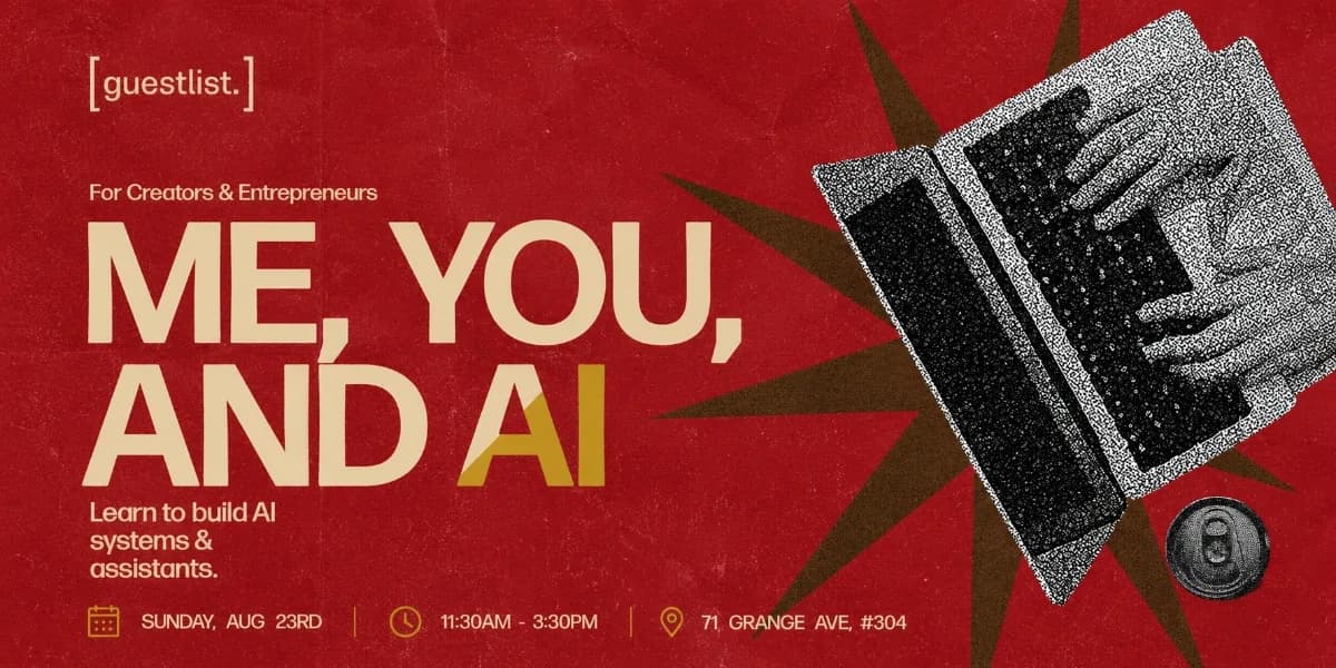 Me, You, and AI event poster