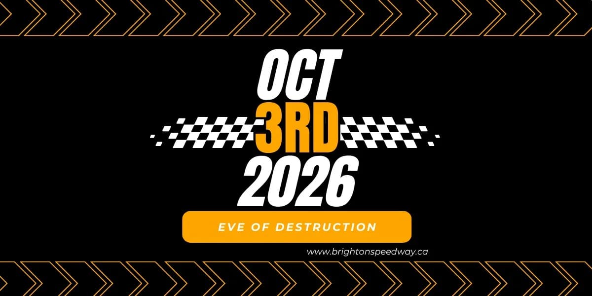 RACE 24 - OCTOBER 3 - EVE OF DESTRUCTION event poster