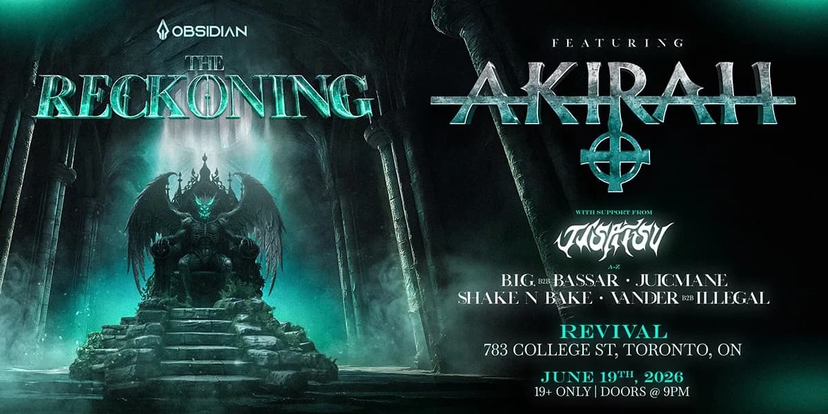 The Reckoning - AKIRAH event poster