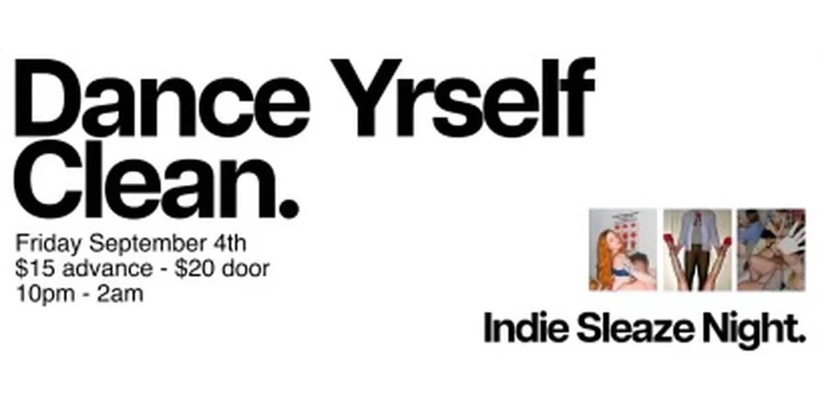 Dance Yrself Clean event poster