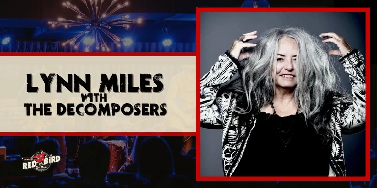 Lynn Miles with The Decomposers event poster