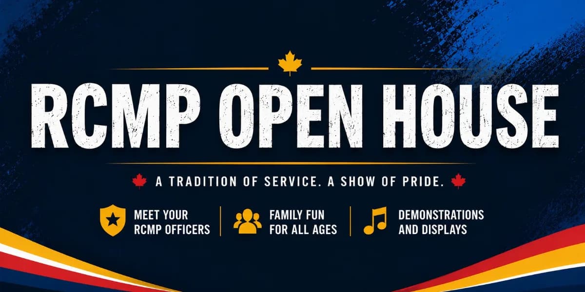 RCMP Open House event poster