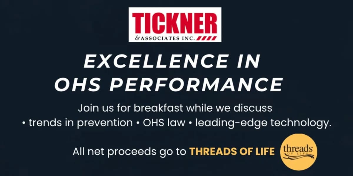 Excellence in OHS Performance event poster