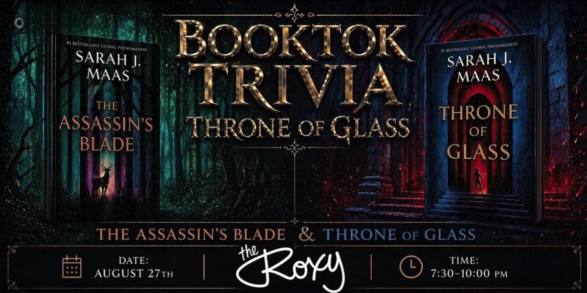 Booktok Trivia: The Assassin's Blade & Throne of Glass event poster