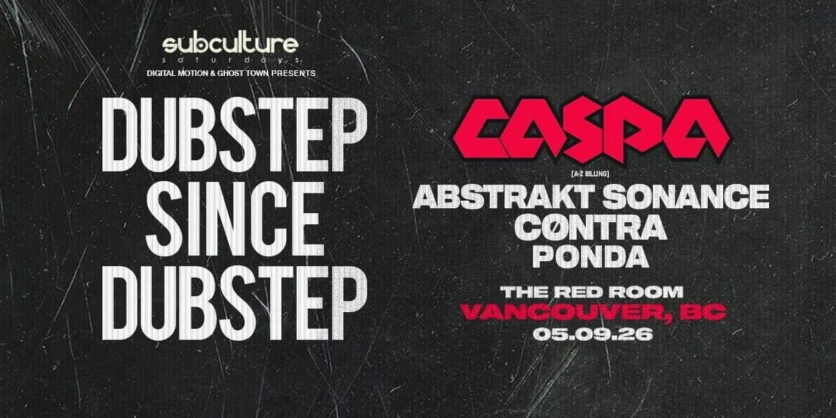 Dubstep Since Dubstep with CASPA event poster
