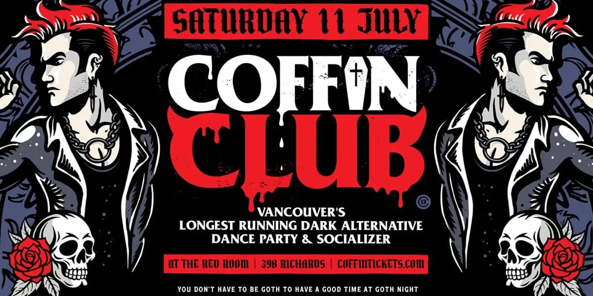 COFFIN CLUB @ The Red Room - GET TICKETS event poster