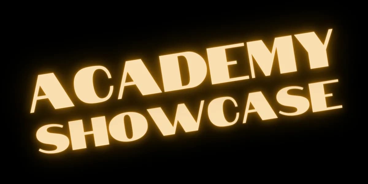 Academy Showcase event poster