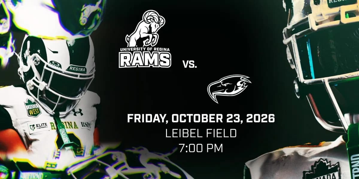 Regina Rams vs UBC Thunderbirds event poster