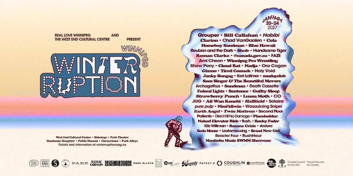 WTRPTN27 ❄︎ Festival Wristband event poster