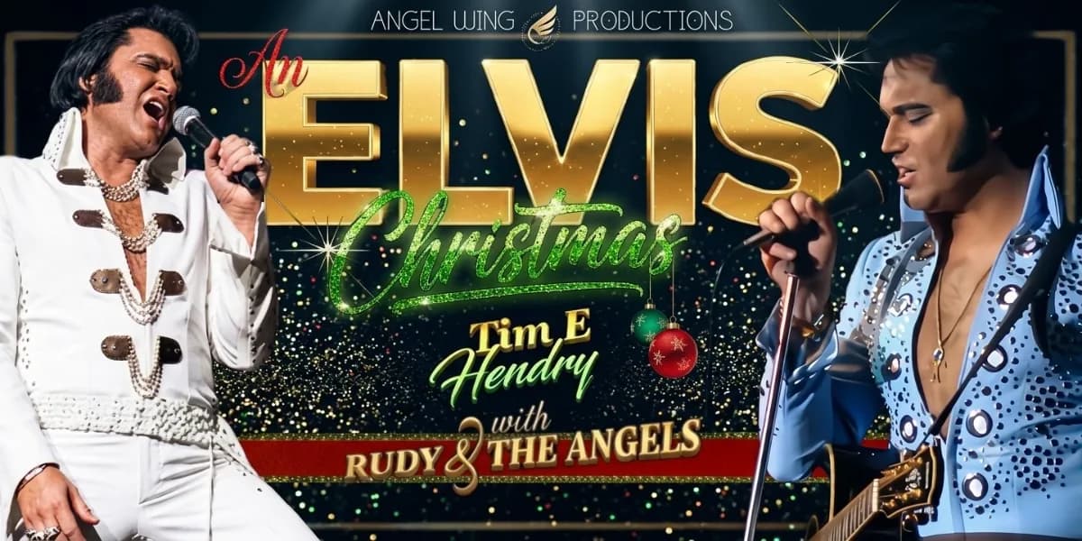 An Elvis Christmas event poster