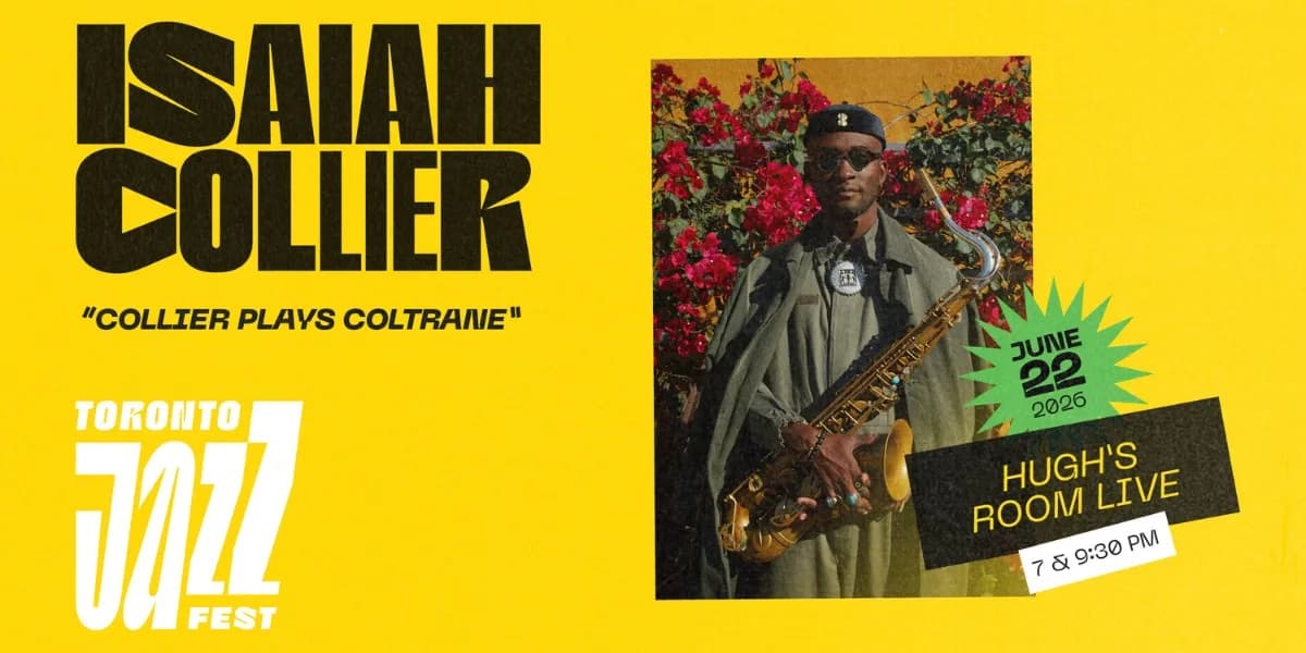 Isaiah Collier "Collier Plays Coltrane" event poster