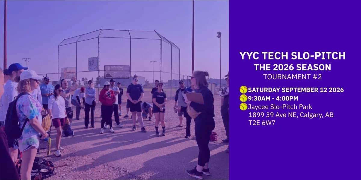 YYC Tech Slo-Pitch | The 2026 Season event poster