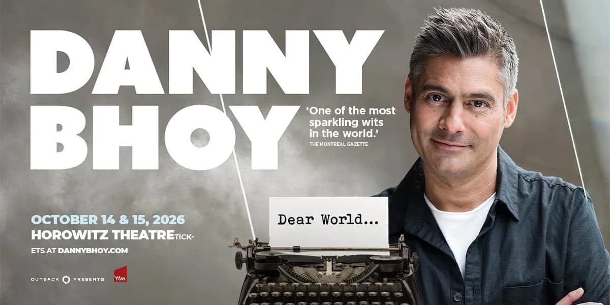 Danny Bhoy: Dear World... event poster