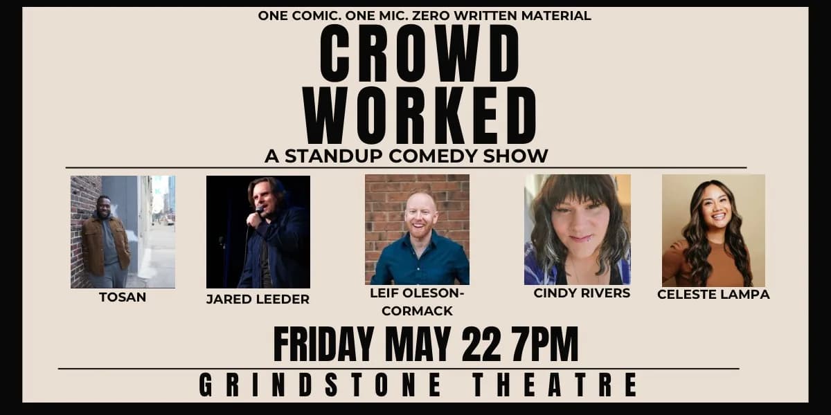 Crowd Worked: A Standup Comedy Show event poster