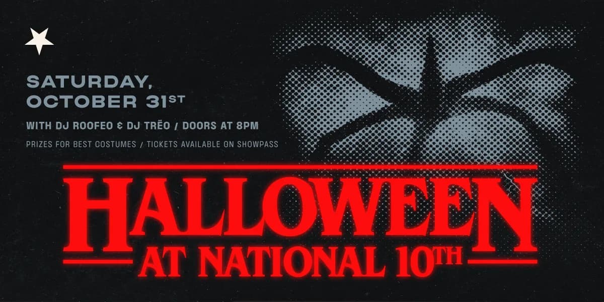 HALLOWEEN AT NATIONAL 10TH event poster