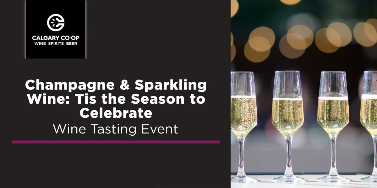 Champagne & Sparkling Wine: Tis the Season to Celebrate - Midtown event poster
