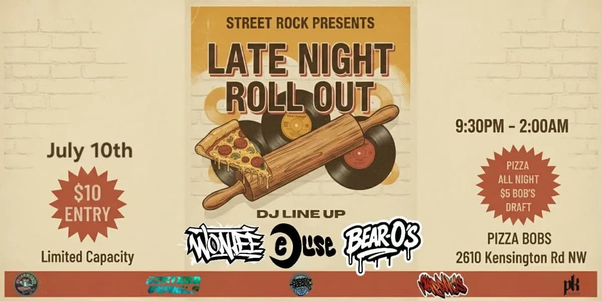 Street Rock Presents: The Late Night Roll Out event poster