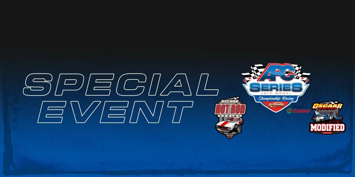 APC LM 159, OSCAAR Hot Rods & Modifieds event poster