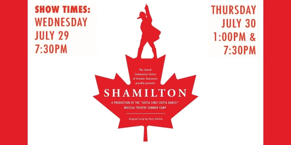 Shamilton - JULY 30 MATINEE event poster